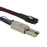 SAS (36i) SFF8087 -> (26e) SFF8088 M / M 1.0m, Latch (mini SAS36-mini SAS26), HQ