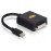 DisplayPort mini-> DVI M / F, Pas (DVI-монитор) Ferite 0.18m, Standart, черный