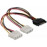 SATA 15p-> MoleXx2 M / F 0.2m, Y-form, Standart