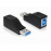 USB3.0 A-> B M / F, адаптер прямой, HQ, черный