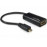 USB2.0 microB-> HDMI M / F MHL, 1080p D = 4.0mm 0.15m, HQ, черный