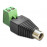 Terminalblock-> Jack DC, / F DC = 2.1x5.5mm 2x Pitch = 5.0mm, Standart, черный