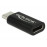 USB-C-> 3.0A M / F, (USB3.1Gen2) адаптер Nickel Cu, Standart, черный