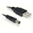 USB2.0 A-> Jack DC M / M, 5.5x2.1mm Power 1.0m D = 3.0mm, Standart, черный