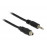 Jack 3.5mm 3pin M / F, 1.00m D = 4.0mm AWG28 Panel Mount, HQ, синий