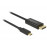 USB-C-> DisplayPort M / M 1.0m, (DP-alt-Mode) 4K 60Hz, HQ, черный