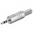 FreeEnd-> Jack 3.5mm 3pin, / M коннектор Stereo Metal Housing, HQ, металлик