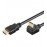 HDMI M / M 5.0m, HS + HEC + ARC D = 6.0mm 90ёвниз Gold, HQ, черный