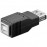 USB2.0 A-> B F / F, адаптер прямой, Standart, черный