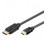 DisplayPort-> HDMI M / M 5.0m, (HDMI-монитор) D = 5.5mm Gold Lock, Standart, черный