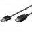 USB2.0 A M / F 1.8m, AWG28 EASY 2xShielded Cu, Standart, черный