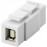 USB2.0 B F / F, Keystone Modul, HQ, белый