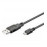 USB2.0 A-> microB M / M 3.0m, AWG28 D = 4.0mm 2xShielded Cu, Standart, черный