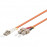 FiberOptic LC-> SC 1.0m, M = 50/125 Multimode Duplex OM2, Standart, оранжевый