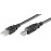 USB2.0 A-> B M / M 1.8m, AWG24 + 28 2xShielded D = 5.0mm Cu, HQ, черный