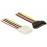 SATA 15p-> MoleX M / F, 0.5m AWG18, Standart