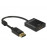 DisplayPort-> HDMI M / F, (HDMI-монитор) 0.20m v1.2 4K Act, HQ, черный