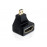 HDMI-> micro F / M, адаптер 90ёвверх Gold, Standart, черный