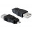 USB2.0 A-> microB F / M, адаптер OTG, Standart, черный