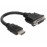 HDMI-> DVI M / F, 0.2m 24 + 1 Nikel Ferrite, Standart, черный