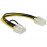 PCIePower 6p-> 8p F / M, 0.2m AWG18, Standart