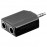 Jack 2.5mm 3pin-> 6.3mmx2 M / F Splitter, адаптер Y-form Stereo, Standart, черный