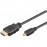HDMI-> micro M / M 1.5m, HS + HEC + ARC D = 4.2mm 3D Gold, HQ, черный