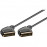 SCART M / M 1.5m, 21pin Shielded D = 7.0mm Gold разбой, Standart, черный