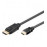 DisplayPort-> HDMI M / M 1.0m, (HDMI-монитор) D = 5.5mm Gold Lock, Standart, черный