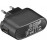 IEC-Schuko / M-> USB2.0 A, adapter 1000mA Stabilized USB, HQ, черный