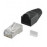 FreeEnd-> RJ45 FTP5e, коннектор + колпачок Black + Thread, HQ, черный