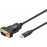 USB-C-> VGA HD15 M / F, (USB3.1) 1.80m 1920x1080 @ 60Hz, HQ, черный