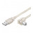 USB2.0 A-> B M / M 1.0m, AWG24 + 28 B = 90ёвниз 2xShielded Cu, HQ, прозрачный