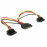 SATA 15p 1x2 M / F, 90ё 4pin AWG18, HQ