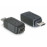 USB2.0 mini 5p-> microB F / M, Nickel, Standart, черный