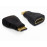 HDMI-> mini F / M, адаптер Gold, Standart, черный