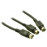 DIN 1x2 M / M 0.7m, 4pin D = 5.5mm Y-form, Standart, черный