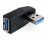 USB3.0 A M / F, адаптер 90ё вправо, Standart, черный