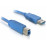 USB3.0 A-> B M / M 1.8m, AWG24 + 28 D = 5.5mm Cu, Standart, синий