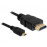 HDMI-> micro M / M 2.0m, D = 4.5mm 4Kx2K Gold, Standart, черный