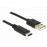 USB-C-> 2.0A M / M 1.0m, (USB2.0) 3xShielded AWG24 + 30 D = 3, HQ, черный