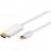 DisplayPort mini-> HDMI M / M 2.0m, (HDMI-монитор) D = 6.0m 4K Gold, Standart, бел