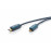 USB-C-> 2.0microB M / M 3.0m, Casual 2xShield 80xWires D = 4.8mm, Premium, синий