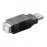 USB2.0 A-> B M / F, адаптер, Standart, черный
