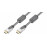 HDMI M / M 7.5m, HS D = 7.3mm 3D4K v2.0 Fer MetalCu, HQ, дымчатый