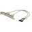 USB2.0 Ax2-> PinHeader планка, 0.20m 2x5pin AWG24 + 28 Standart