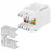 FreeEnd-> RJ45 UTP5e Keystone, коннектор Jack LSA SNAP-IN, HQ, белый