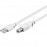 USB2.0 A-> B M / M 1.8m, AWG28 2xShielded D = 4.2mm Cu, HQ, белый