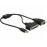 USB2.0 A-> COM / DB9, + LPT DB25 Y-Form 0.5m, Standart, черный