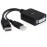 DisplayPort-> DVI M / F, (DVI-монитор) Act 24 + 5 USB-power, Standart, черный